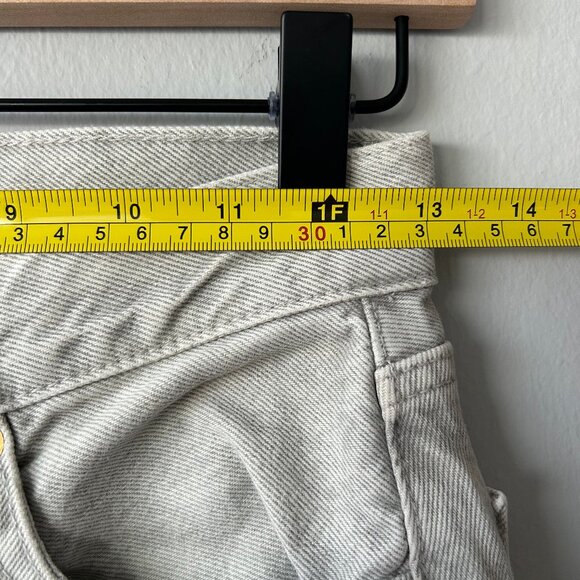 Re/Done Originals 70s High Rise Bootcut Jeans Light Grey Wash Women’s Size 24 - Picture 9 of 13